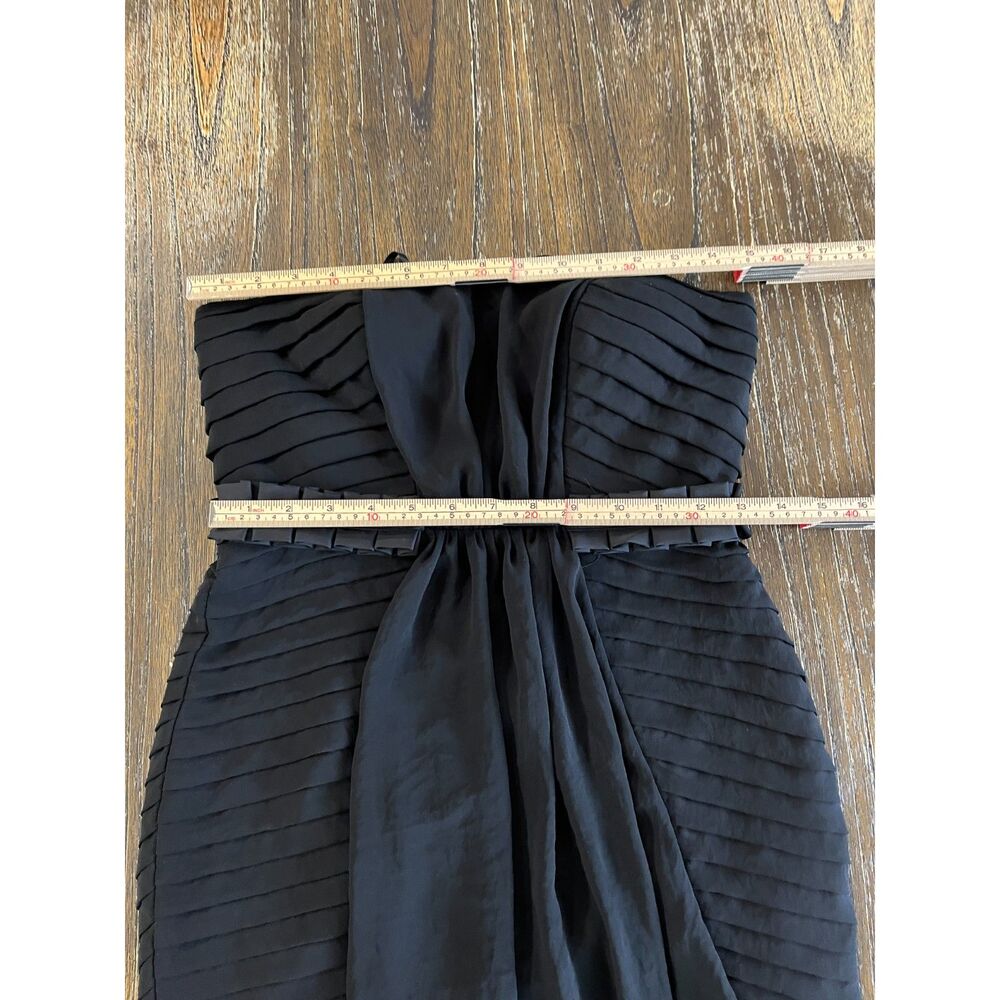 BCBGeneration Strapless Pleated Bubble-Hem Cocktail Dress | Size 0 - Picture 11 of 13